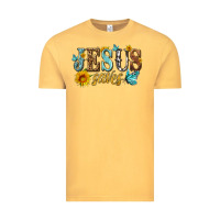 Vintage Mustard jesus saves Vintage Tee - HRA Design Shop