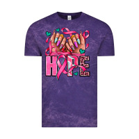 Cloud Purple hope with woman hands Vintage Tee - AdoDesignShop