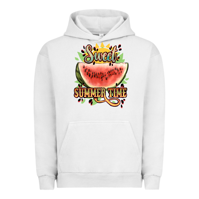 Sweet Summer Time Watermelon Urban Hoodie by NancyCooperArtShop | Teevron