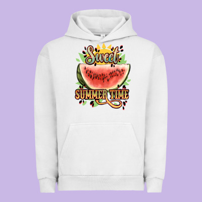 Sweet Summer Time Watermelon Urban Hoodie Designed By Nancycooperartshop