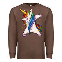 Chestnut dabbing unicorn Premium Sweatshirt - MaliasSmallBusiness