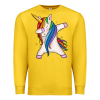 Lemon dabbing unicorn Premium Sweatshirt - MaliasSmallBusiness