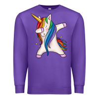 Purple dabbing unicorn Premium Sweatshirt - MaliasSmallBusiness