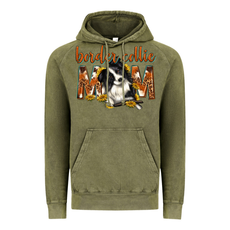 Western Border Collie Mom Vintage Hoodie by texasbilliewilder | Teevron