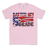Bubblegum Pink batter up 5th grade Classic Tee - JahusDesignShop
