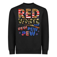 Black red white and pew pew pew Heavyweight Sweatshirt - Zillion Design Studio