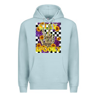 Blue Mist stay skeleton hand spooky Premium Hoodie - LillyAllenDesigns