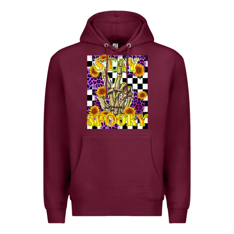 Stay Skeleton Hand Spooky Premium Hoodie by LillyAllenDesigns | Teevron