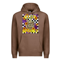Chestnut stay skeleton hand spooky Premium Hoodie - LillyAllenDesigns