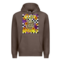 Coffee stay skeleton hand spooky Premium Hoodie - LillyAllenDesigns