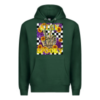 Sports Green stay skeleton hand spooky Premium Hoodie - LillyAllenDesigns