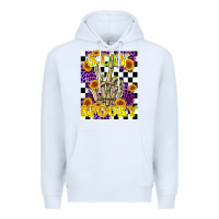 White stay skeleton hand spooky Premium Hoodie - LillyAllenDesigns