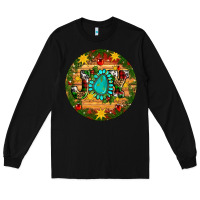 Black Christmas gemstone joy ornament Long Sleeve Tee - Artiststas