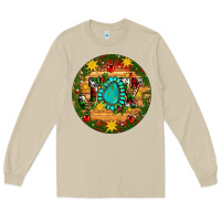 Mushroom Christmas gemstone joy ornament Long Sleeve Tee - Artiststas