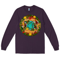 Plum Christmas gemstone joy ornament Long Sleeve Tee - Artiststas