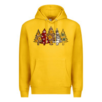 Lemon leopard christmas trees Premium Hoodie - AdoDesignShop