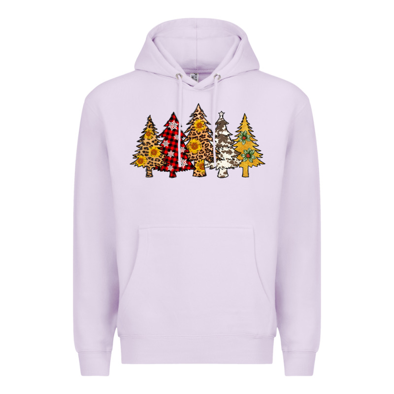 Leopard Christmas Trees Premium Hoodie by AdoDesignShop | Teevron
