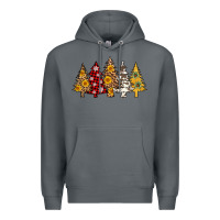 Rock leopard christmas trees Premium Hoodie - AdoDesignShop
