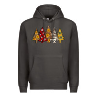 Smoke leopard christmas trees Premium Hoodie - AdoDesignShop