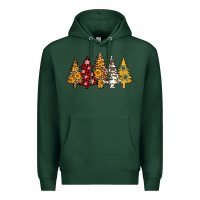Sports Green leopard christmas trees Premium Hoodie - AdoDesignShop