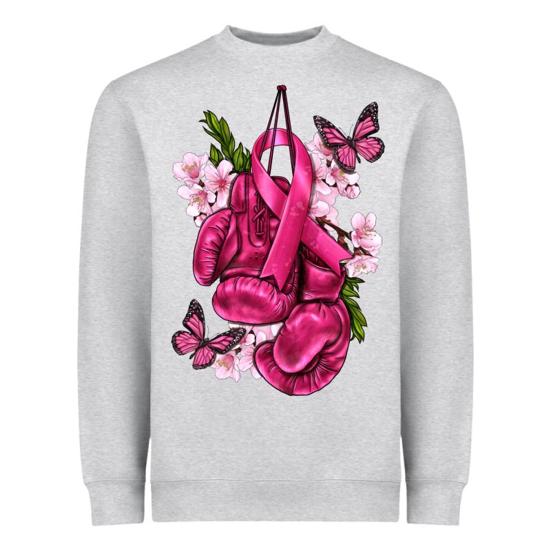 Cancer Boxing Gloves With Ribbon Heavyweight Sweatshirt by texasbilliewilder | Teevron