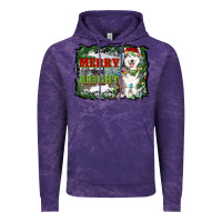 Cloud Purple merry and bright husky farm  background Vintage Hoodie - RanaPortraitStore