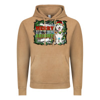 Merry And Bright Husky Farm  Background Vintage Hoodie | Teevron