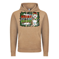 Vintage Coffee merry and bright husky farm  background Vintage Hoodie - RanaPortraitStore