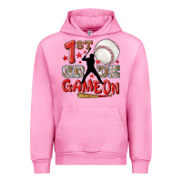 Fuchsia Pink back to school 1st baseball game on Urban Hoodie - NancyCooperArtShop