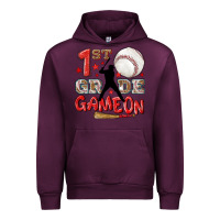 Mauve Wine back to school 1st baseball game on Urban Hoodie - NancyCooperArtShop