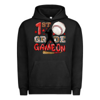 Pigment Black back to school 1st baseball game on Urban Hoodie - NancyCooperArtShop