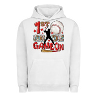 Pigment Lunar Rock back to school 1st baseball game on Urban Hoodie - NancyCooperArtShop