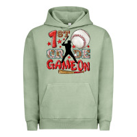 Pigment Oil Green back to school 1st baseball game on Urban Hoodie - NancyCooperArtShop