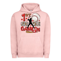 Pigment Salmon back to school 1st baseball game on Urban Hoodie - NancyCooperArtShop