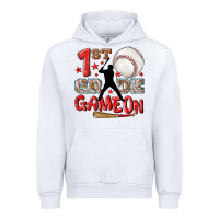 White back to school 1st baseball game on Urban Hoodie - NancyCooperArtShop
