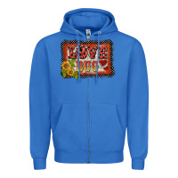 True Royal ladybug  love bug backround Zipper Hoodie - BarkalooDesign