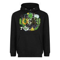 Black one lucky nurse Heavyweight Hoodie - MaliasSmallBusiness