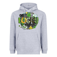 Heather Grey one lucky nurse Heavyweight Hoodie - MaliasSmallBusiness