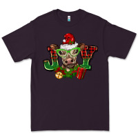 Plum christmas joy cow Premium Tee - BarkalooDesign