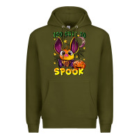 Army Green too cute to spook Premium Hoodie - LillyAllenDesigns
