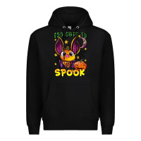 Black too cute to spook Premium Hoodie - LillyAllenDesigns