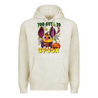 Oatmeal Heather too cute to spook Premium Hoodie - LillyAllenDesigns