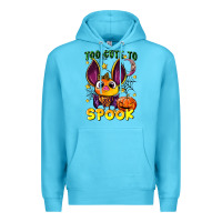 Ocean Blue too cute to spook Premium Hoodie - LillyAllenDesigns