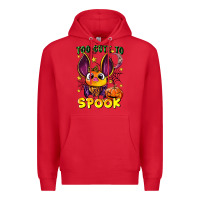 Red too cute to spook Premium Hoodie - LillyAllenDesigns