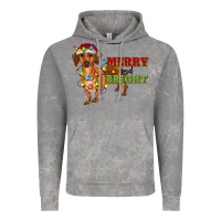Cloud Rock merry and bright dachshund Vintage Hoodie - RanaPortraitStore
