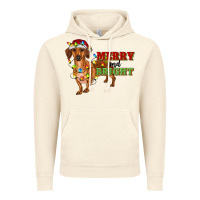 Vintage Artic merry and bright dachshund Vintage Hoodie - RanaPortraitStore