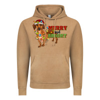 Vintage Camel merry and bright dachshund Vintage Hoodie - RanaPortraitStore