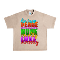 French Oak kindness peace inclusion hope equality love diversity Urban Heavy Tee - HRA Design Shop