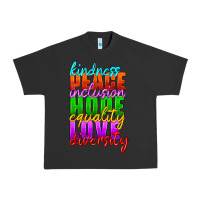Pigment Black kindness peace inclusion hope equality love diversity Urban Heavy Tee - HRA Design Shop