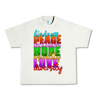 Pistachio kindness peace inclusion hope equality love diversity Urban Heavy Tee - HRA Design Shop